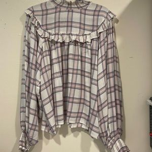 Cute Free People flannel top. Large